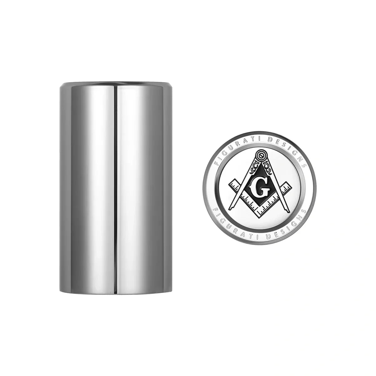 Harley-Davidson Stainless-Steel Masonic Emblem Docking Hardware - image 1