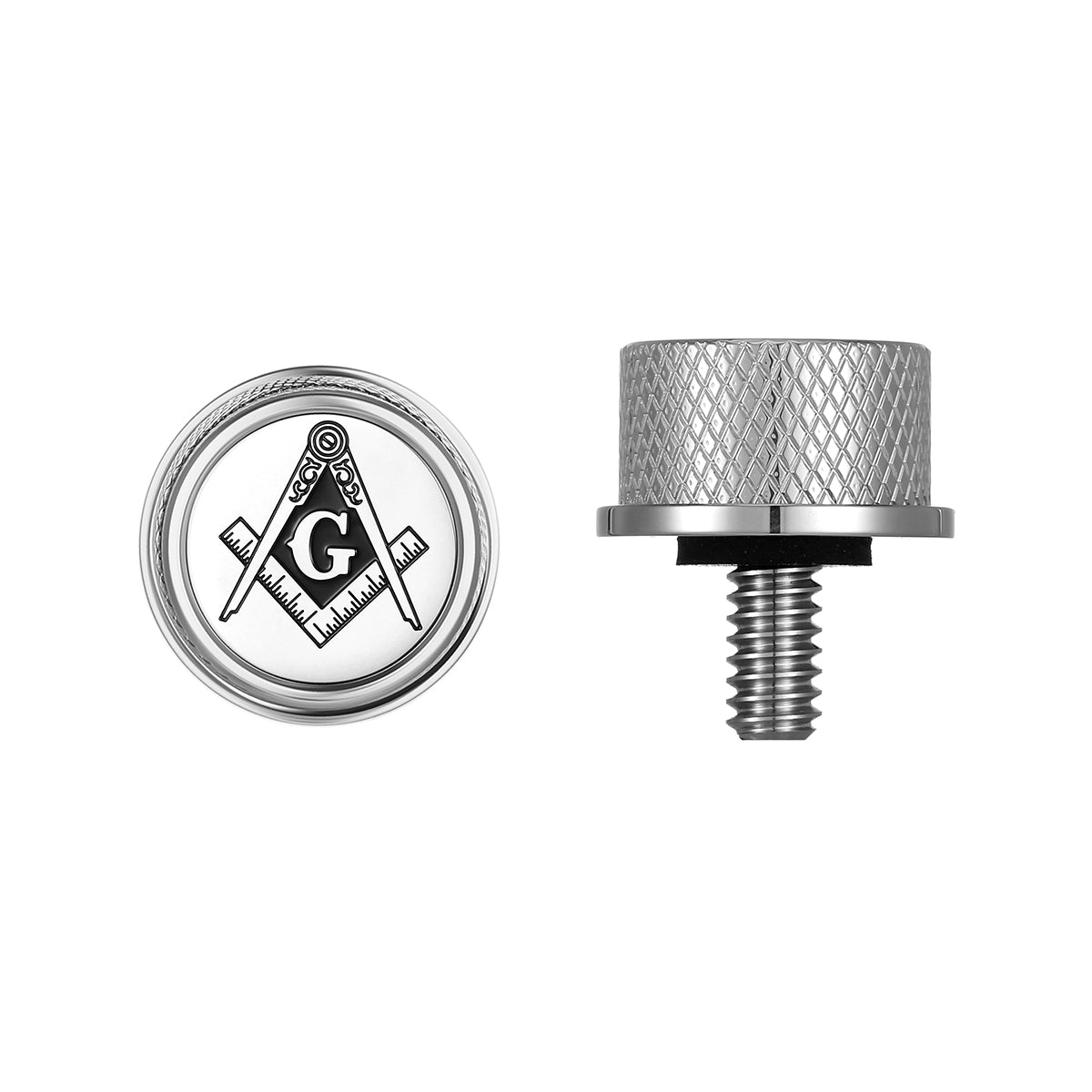 Stainless-Steel Masonic Emblem Seat Screw - image 1