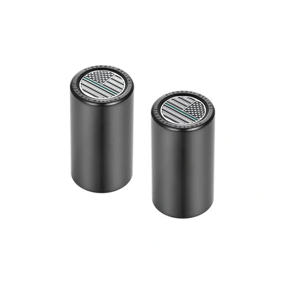 Harley-Davidson Stainless-Steel Black Green Line American Flag Docking Covers - image 2