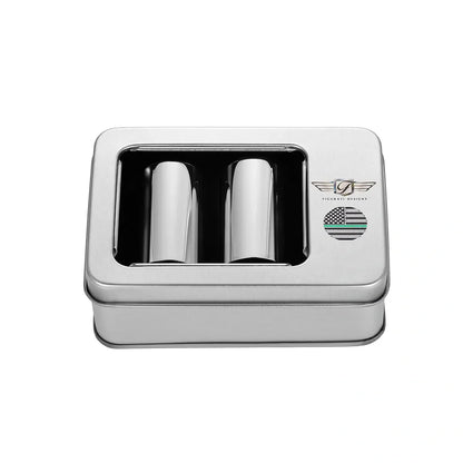 Harley-Davidson Stainless-Steel Green Line American Flag Docking Covers - image 3