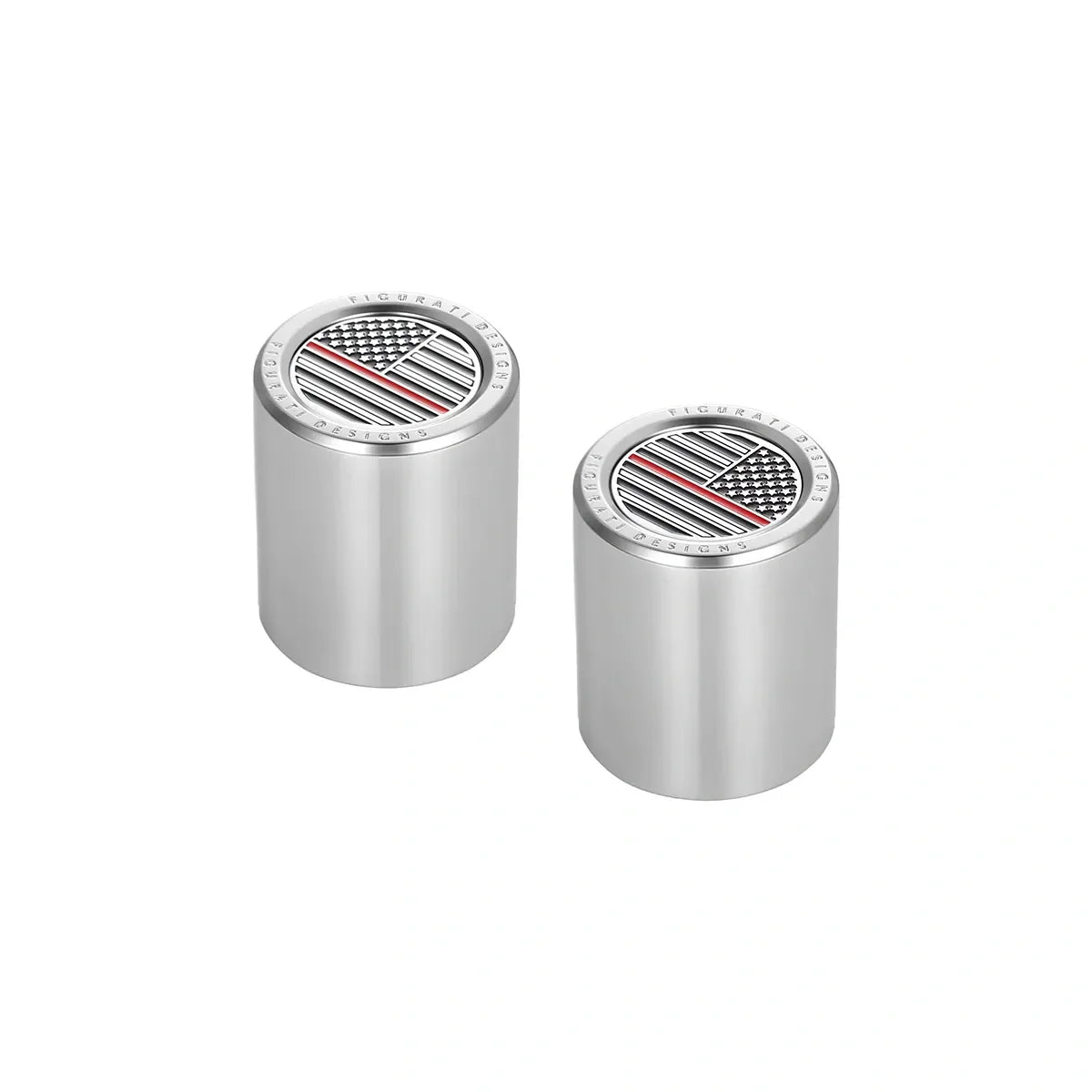Harley-Davidson Stainless-Steel Red Line American Flag Docking Covers - image 2