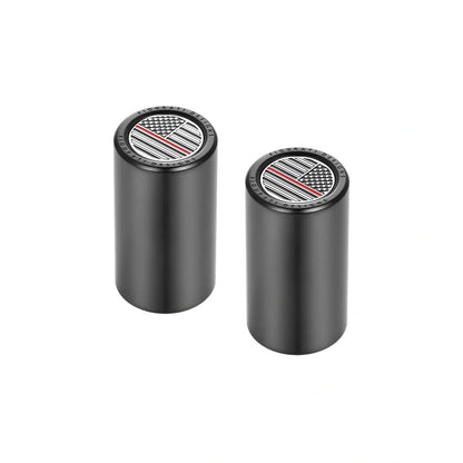 Harley-Davidson Stainless-Steel in Black Red Line American Flag Docking Covers - image 2