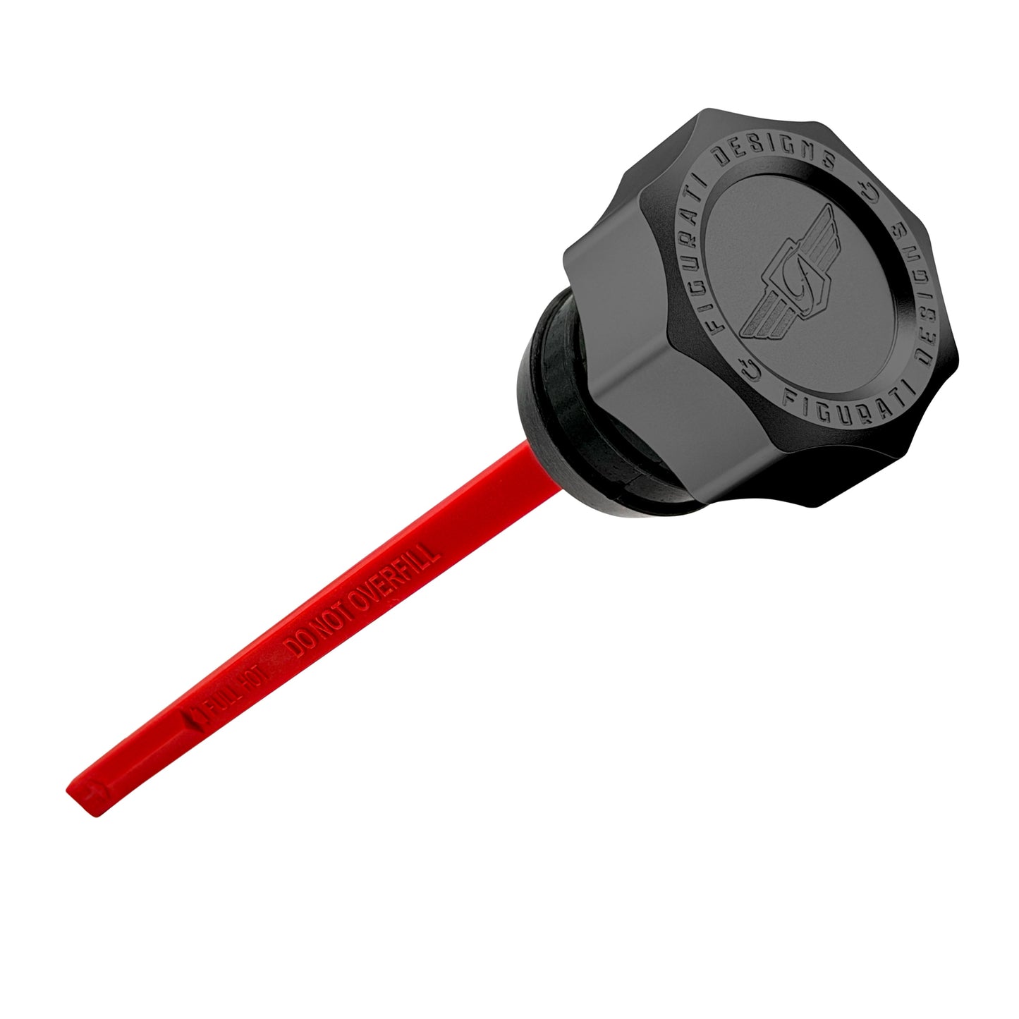 Performance Magnetic Dipstick for Harley-Davidson Dyna (1999-2005) - Curved Black - image 1