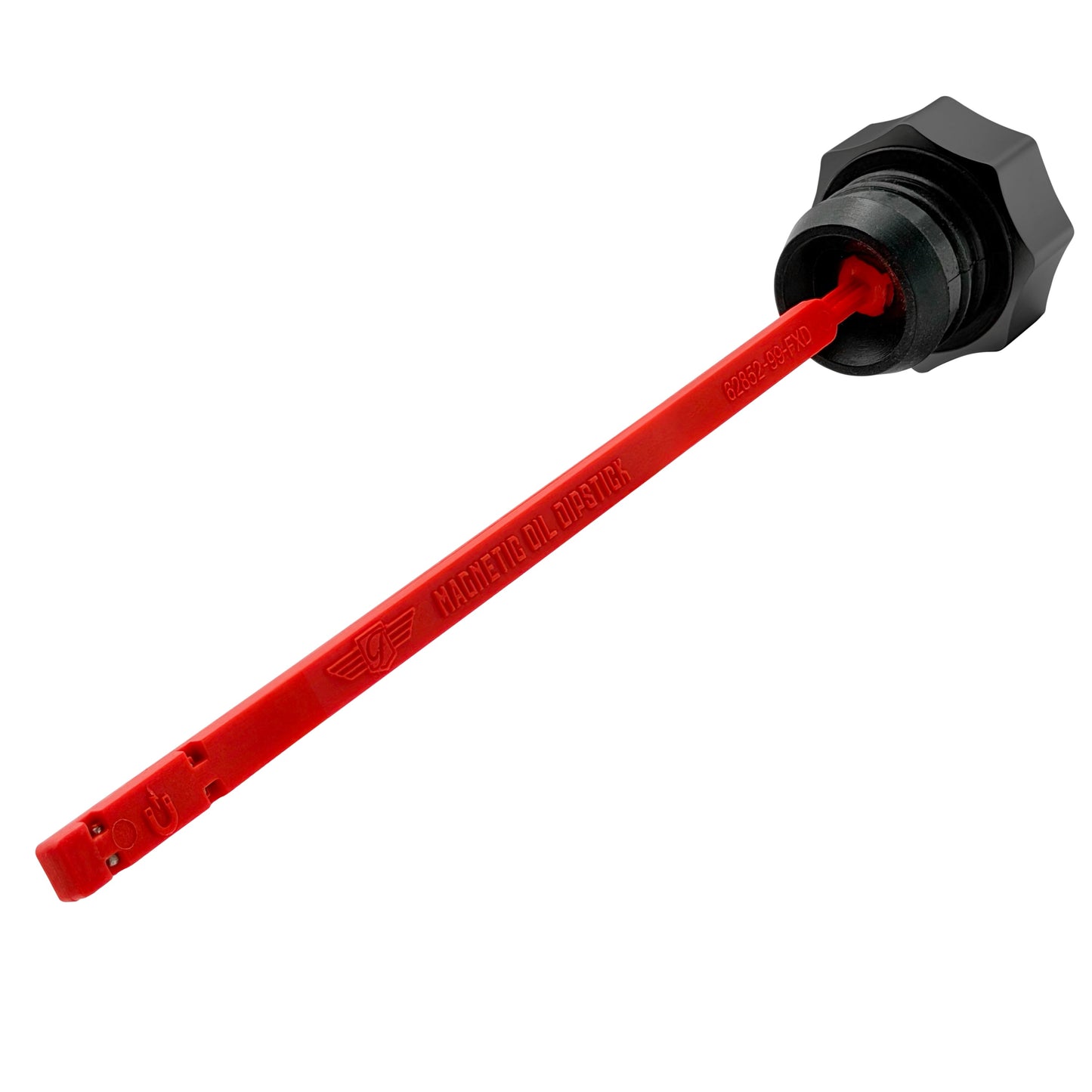Performance Magnetic Dipstick for Harley-Davidson Dyna (1999-2005) - Curved Black - image 2