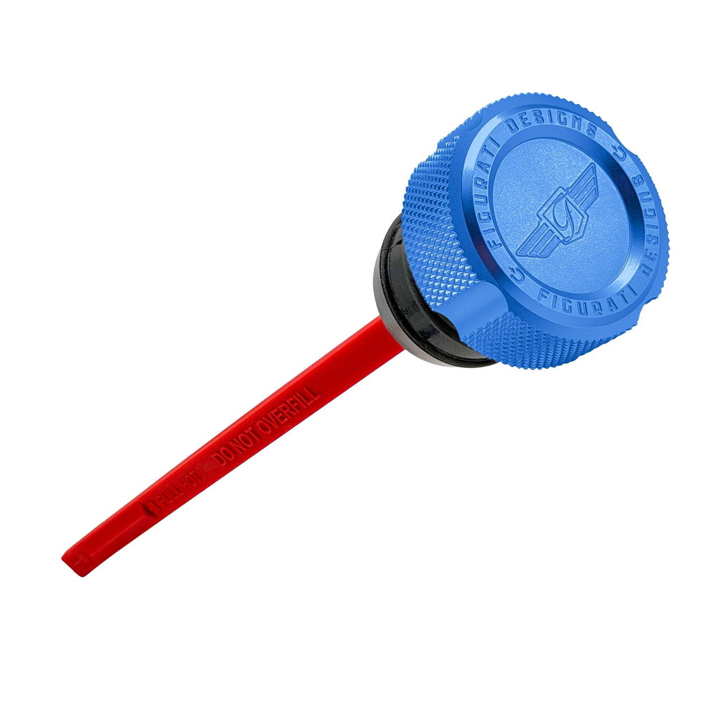 Performance Magnetic Dipstick for Harley-Davidson Dyna (1999-2005) - Knurled Blue - image 1