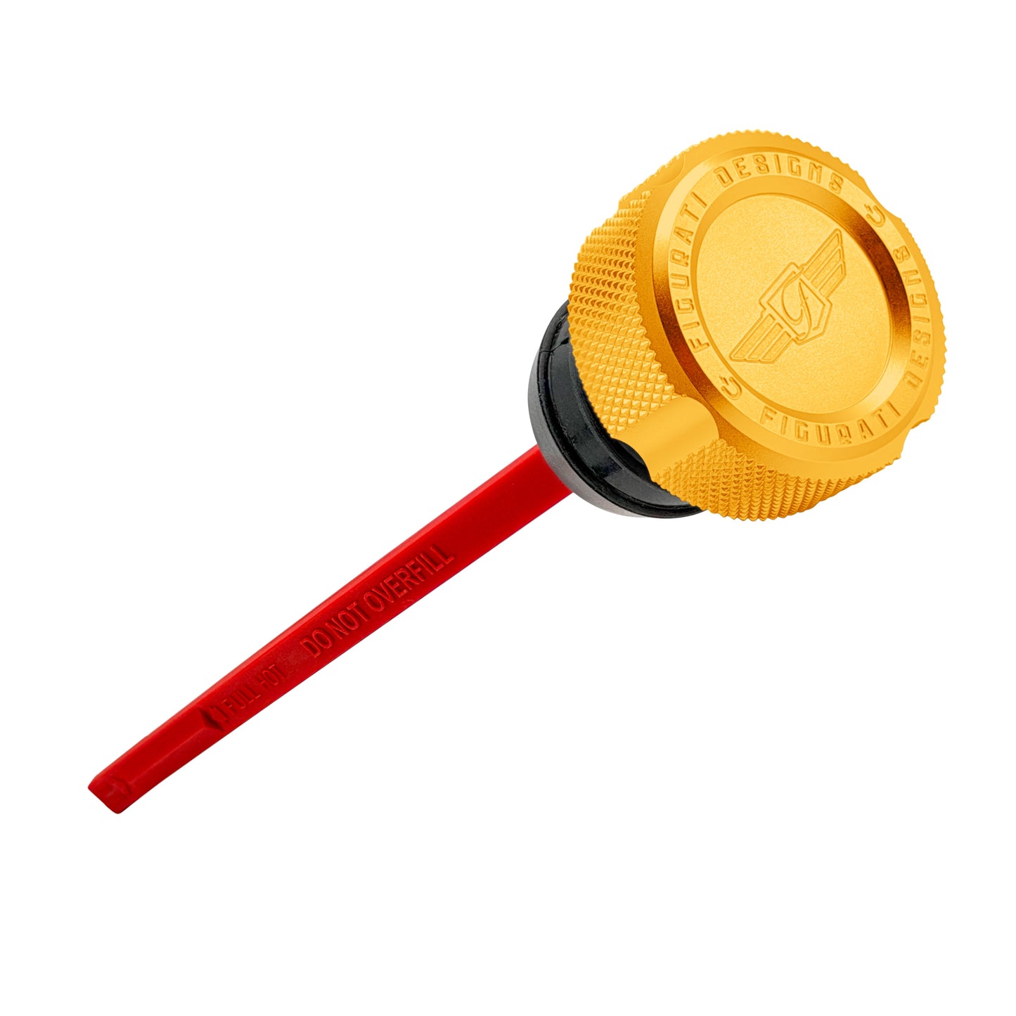 Performance Magnetic Dipstick for Harley-Davidson Dyna (1999-2005) - Knurled Gold - image 1