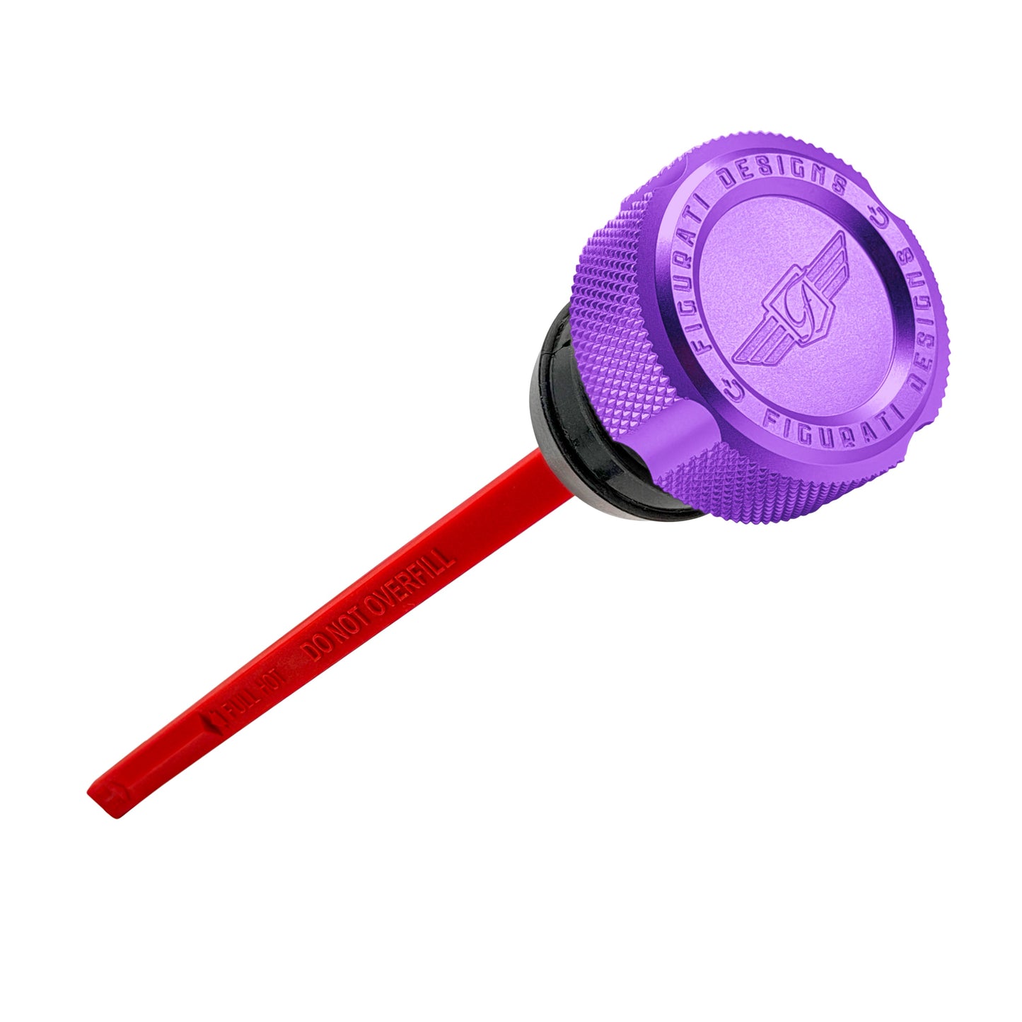 Performance Magnetic Dipstick for Harley-Davidson Dyna (1999-2005) - Knurled Purple - image 1