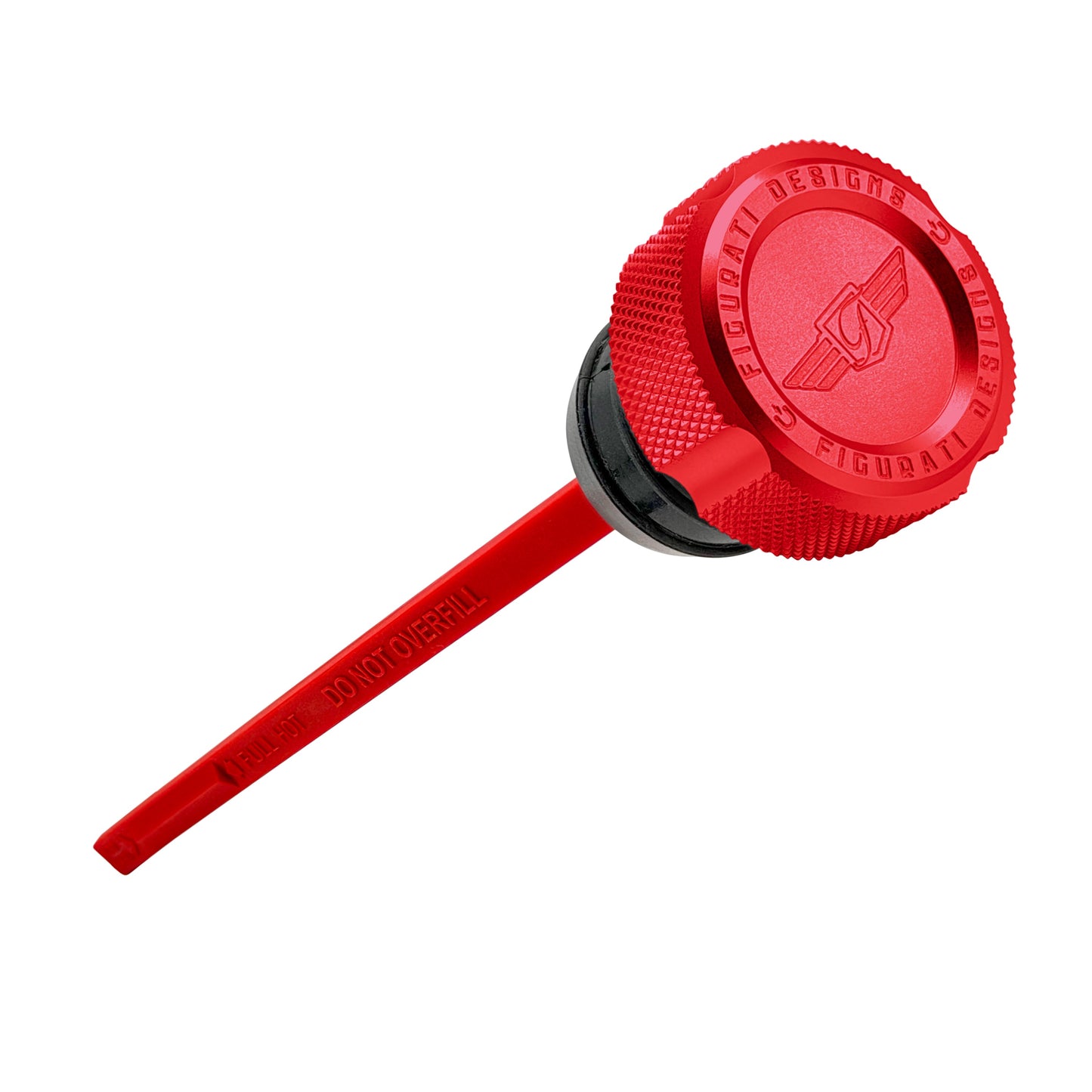Performance Magnetic Dipstick for Harley-Davidson Dyna (1999-2005) - Knurled Red - image 1