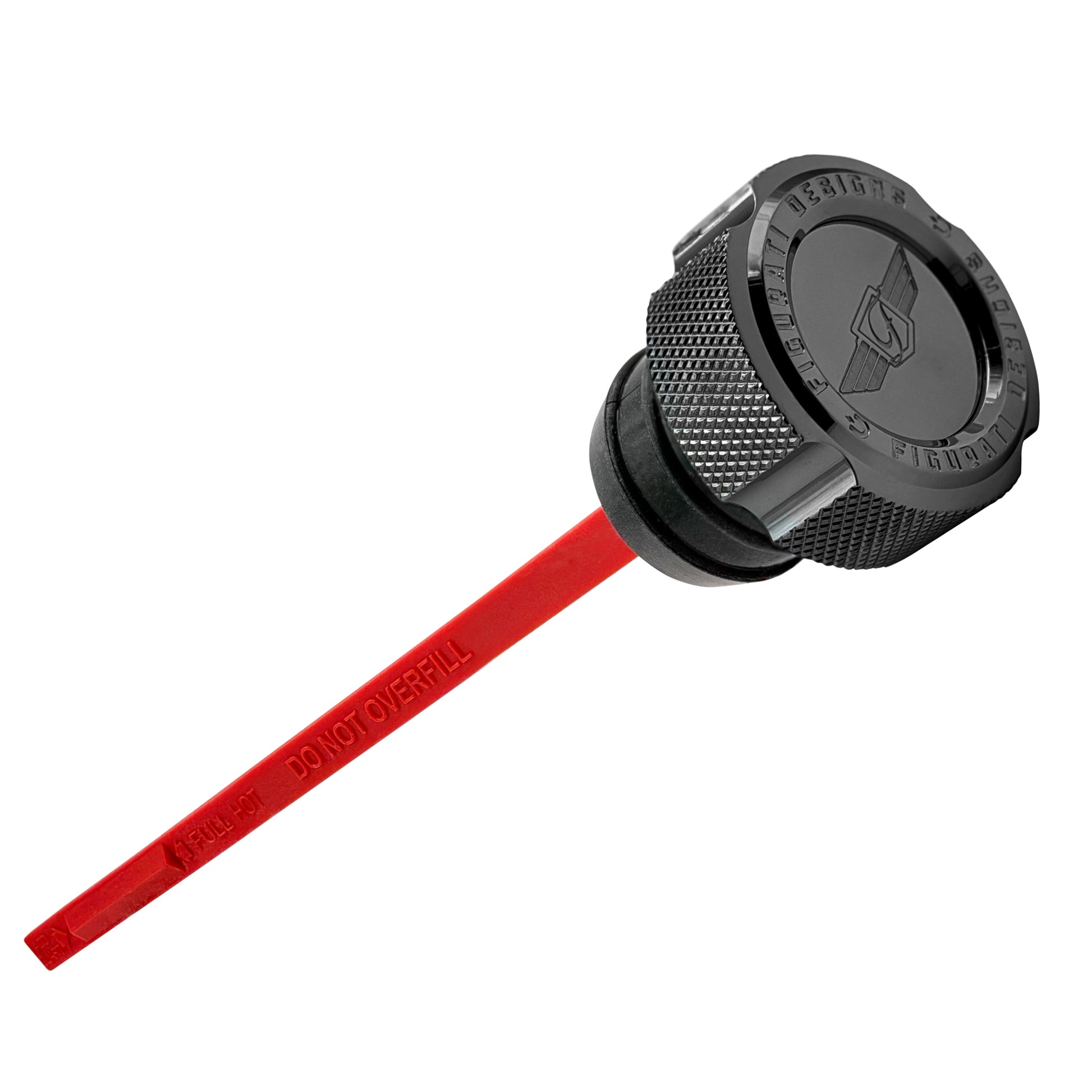 Magnetic Dipstick for Harley-Davidson Dyna (1999-2005) - Knurled Black - image 1