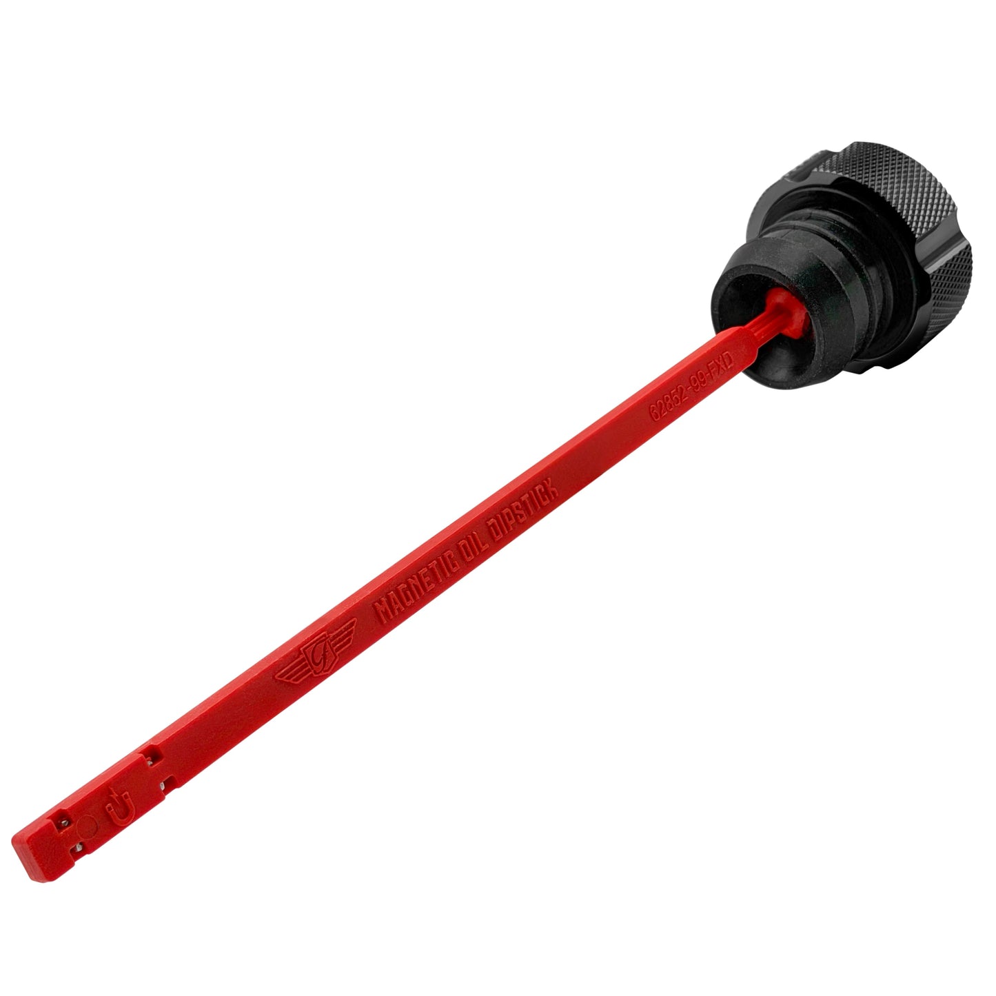 Magnetic Dipstick for Harley-Davidson Dyna (1999-2005) - Knurled Black - image 2
