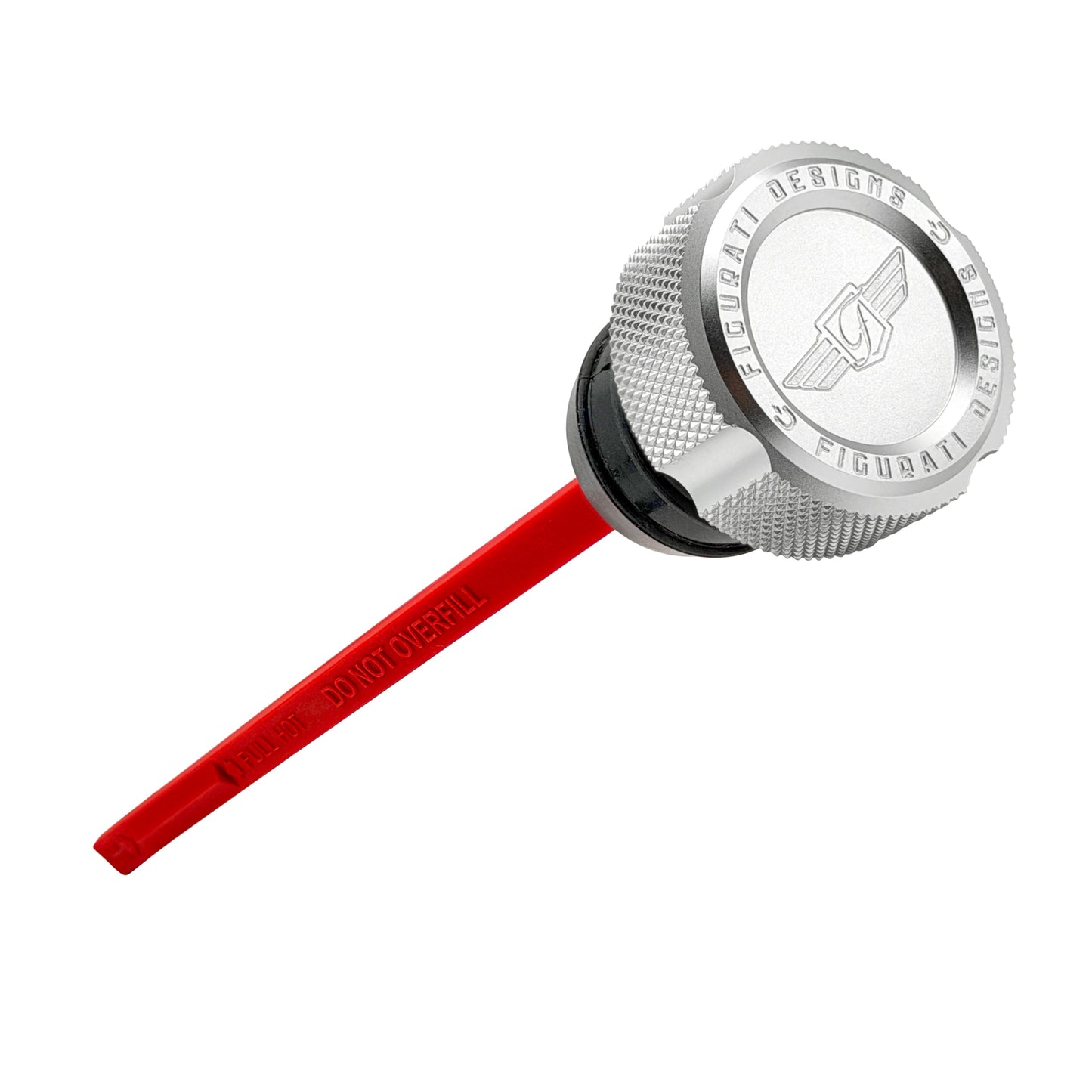 Performance Magnetic Dipstick for Harley-Davidson Dyna (1999-2005) - Knurled Silver - image 1