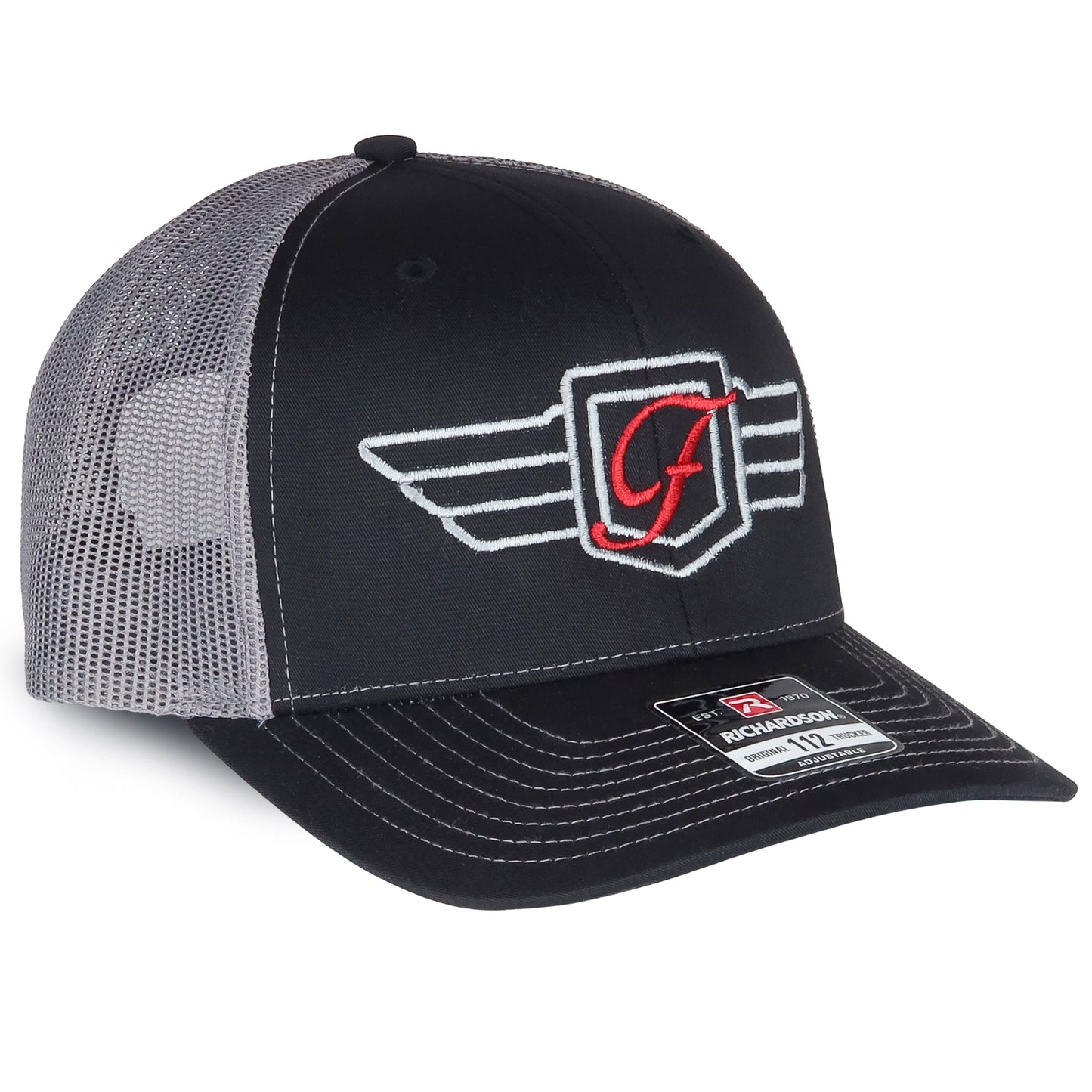 Figurati Designs Performance Trucker Hat - Silver & Red - image 2