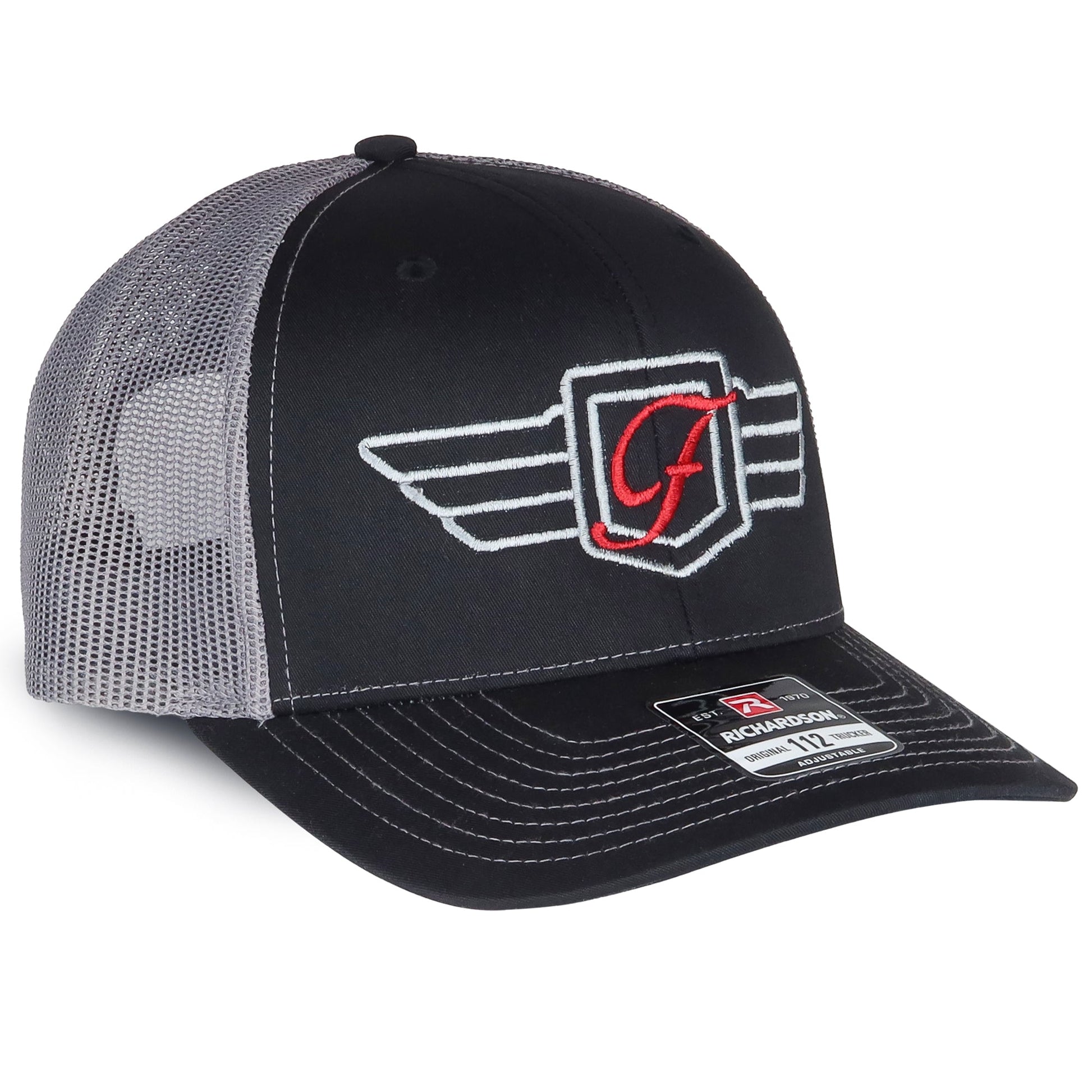 Figurati Designs Performance Trucker Hat - Silver & Red - image 2