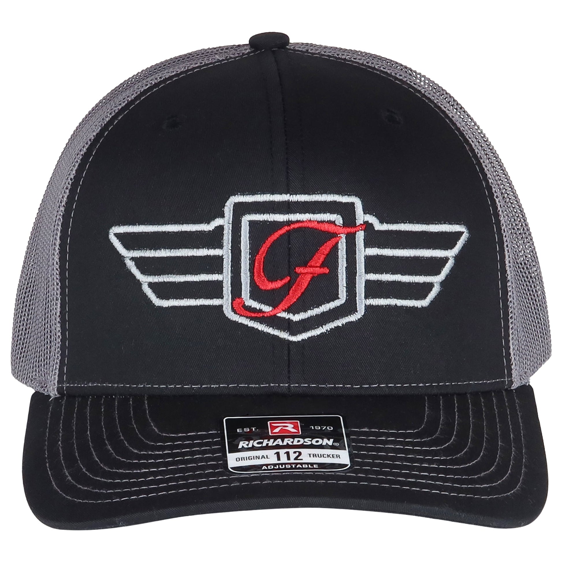 Figurati Designs Performance Trucker Hat - Silver & Red - image 1