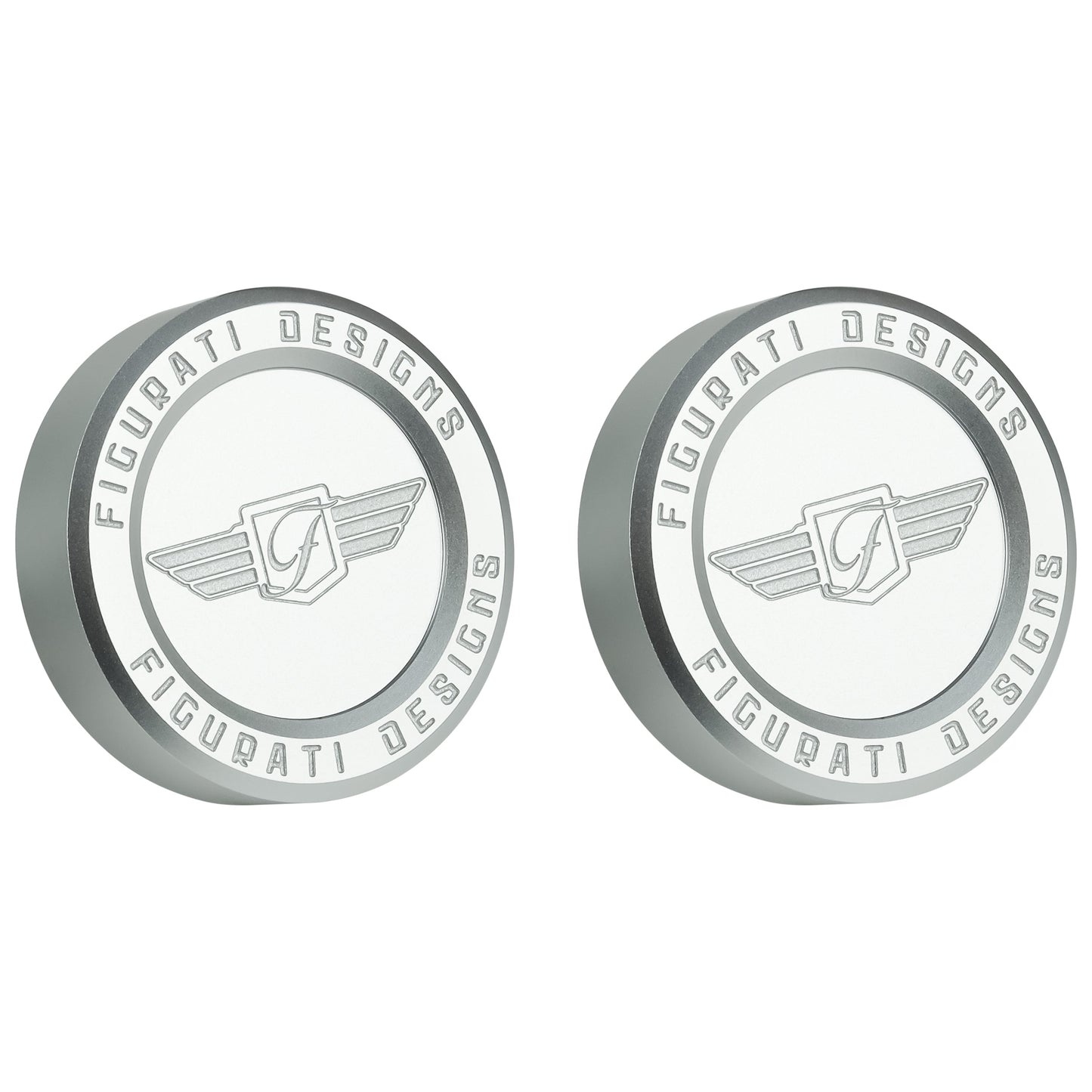 Performance Aluminum Front Axle Nut Covers - Silver - image 1