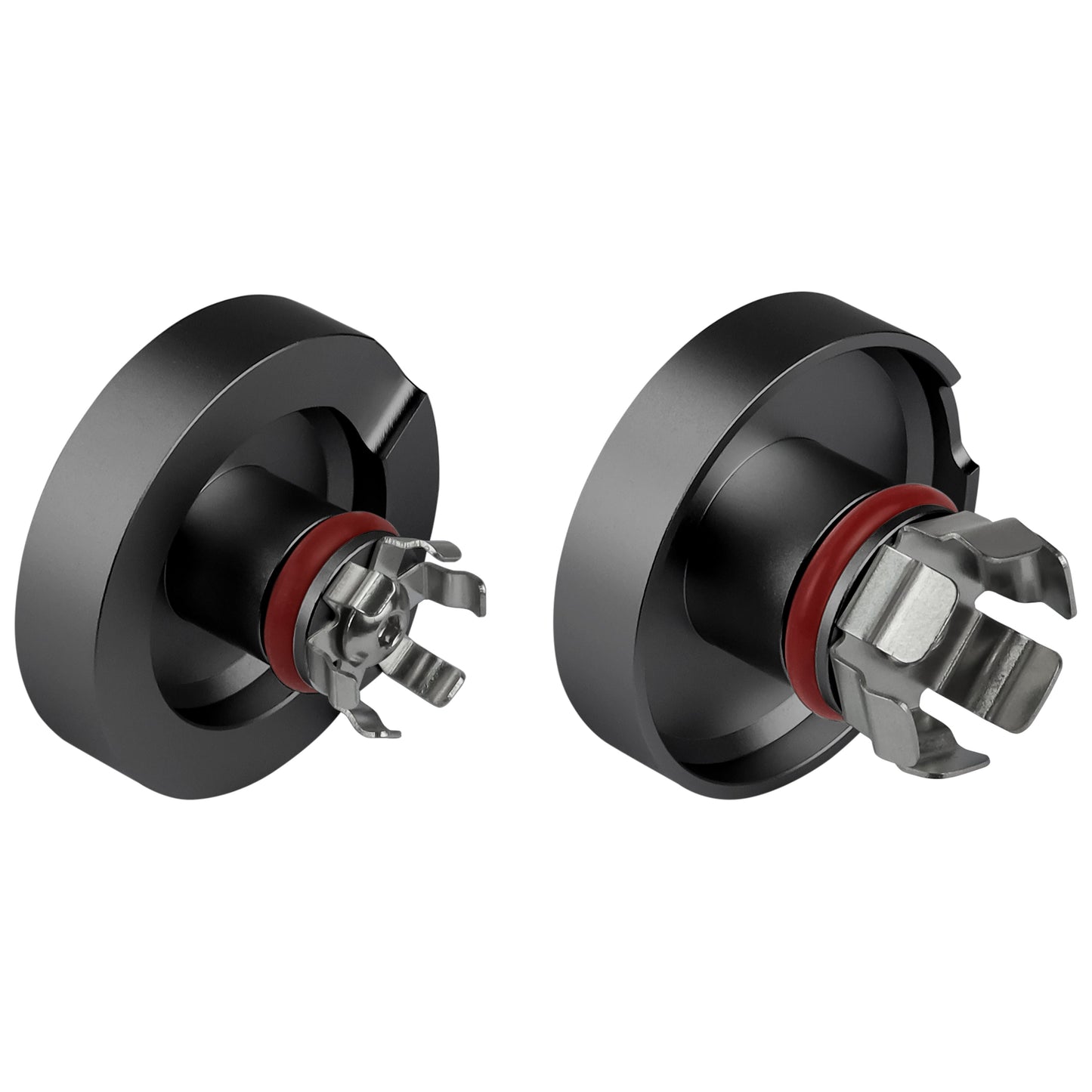 Performance Aluminum Front Axle Nut Covers - Black - image 2