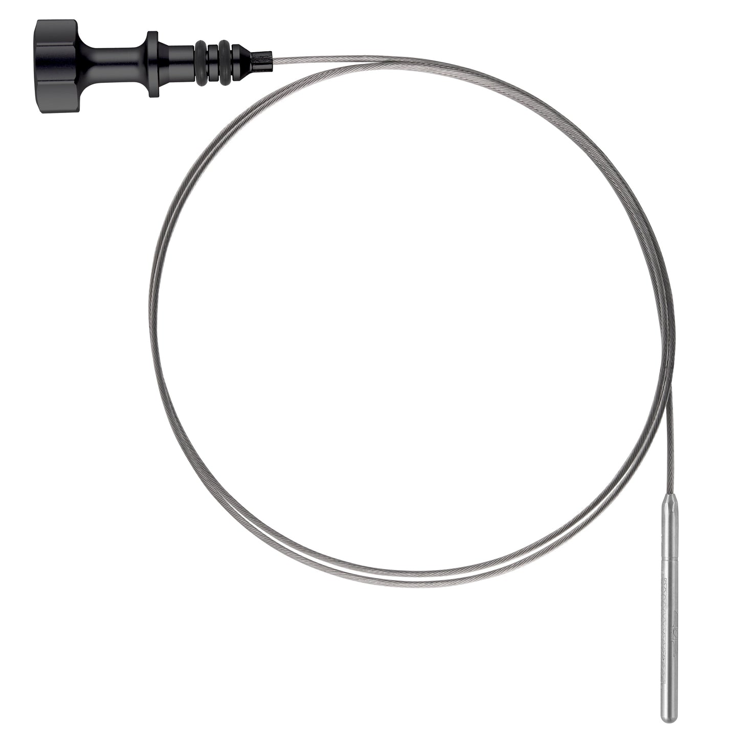 Performance Magnetic Engine Oil Dipstick for Ford 6.7L Power Stroke V8 - Curved Black - image 2