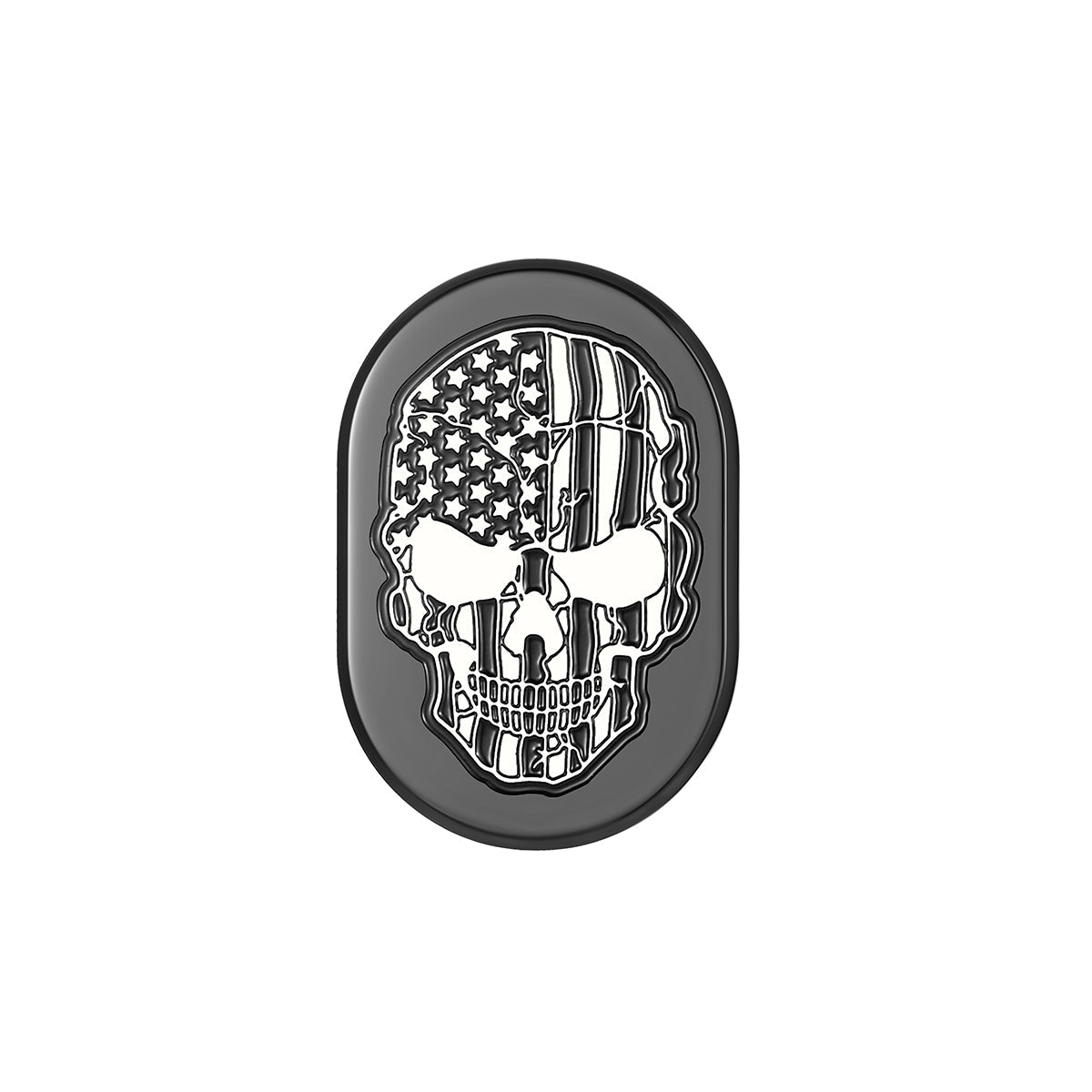 Harley-Davidson Black American Flag Skull Antenna Cover - Left - image 1