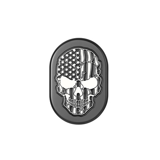 Harley-Davidson Black American Flag Skull Antenna Cover - Left - image 1