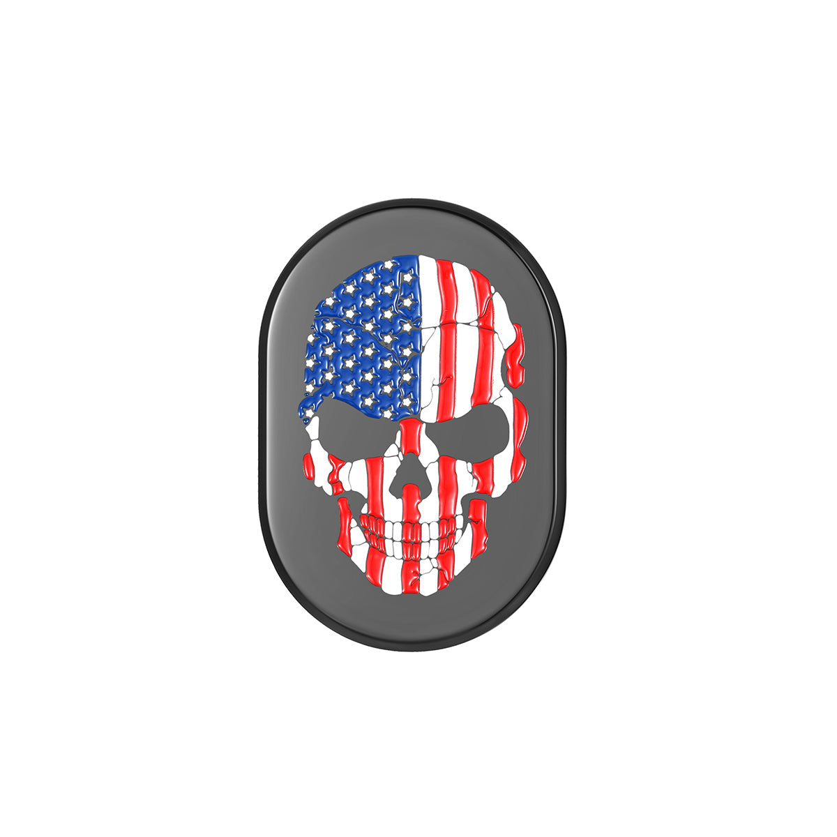 Harley-Davidson Black Red White & Blue Skull Antenna Cover - Right - image 1
