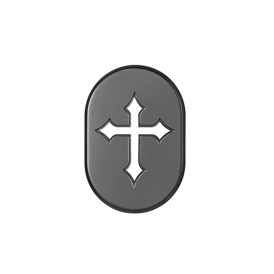 Harley-Davidson Black/Silver Cross Antenna Cover - Right - image 1