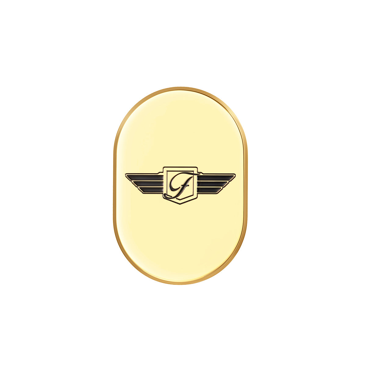 Harley-Davidson Gold FD Logo Blk. Antenna Cover - Right - image 1