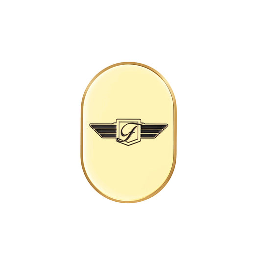 Harley-Davidson Gold FD Logo Blk. Antenna Cover - Right - image 1