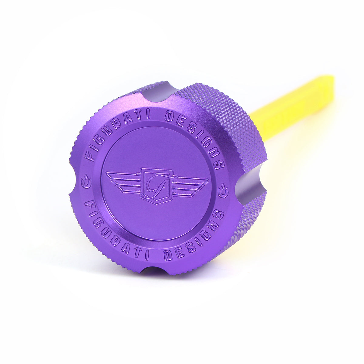 Performance Dipstick for Harley-Davidson Touring M8 (2017-2026) - Knurled Purple - image 1