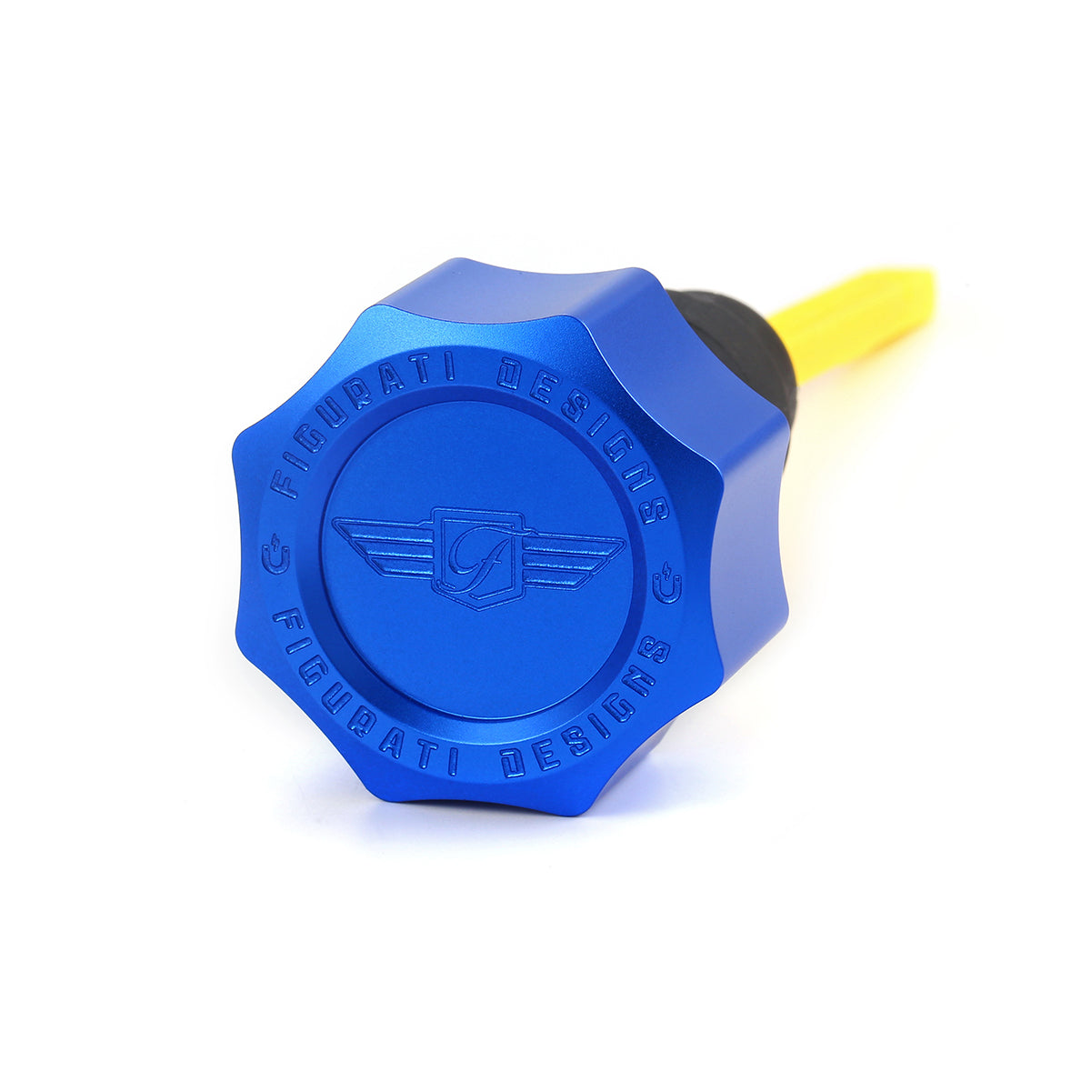Performance Dipstick for Harley-Davidson Touring Twin Cam (2007-2016) - Curved Blue - image 1