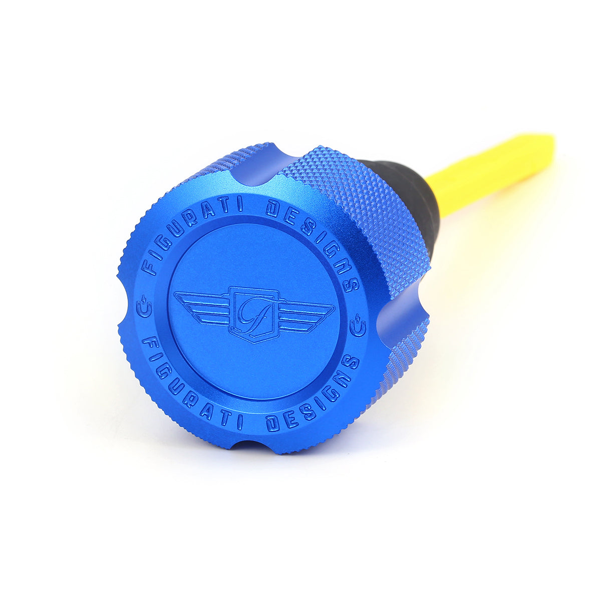 Performance Dipstick for Harley-Davidson Touring Twin Cam (2007-2016) - Knurled Blue - image 1