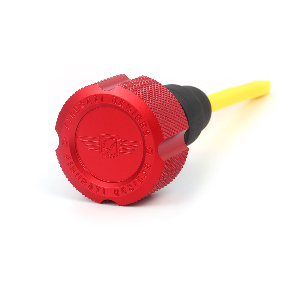 Performance Dipstick for Harley-Davidson Touring Twin Cam (2007-2016) - Knurled Red - image 1