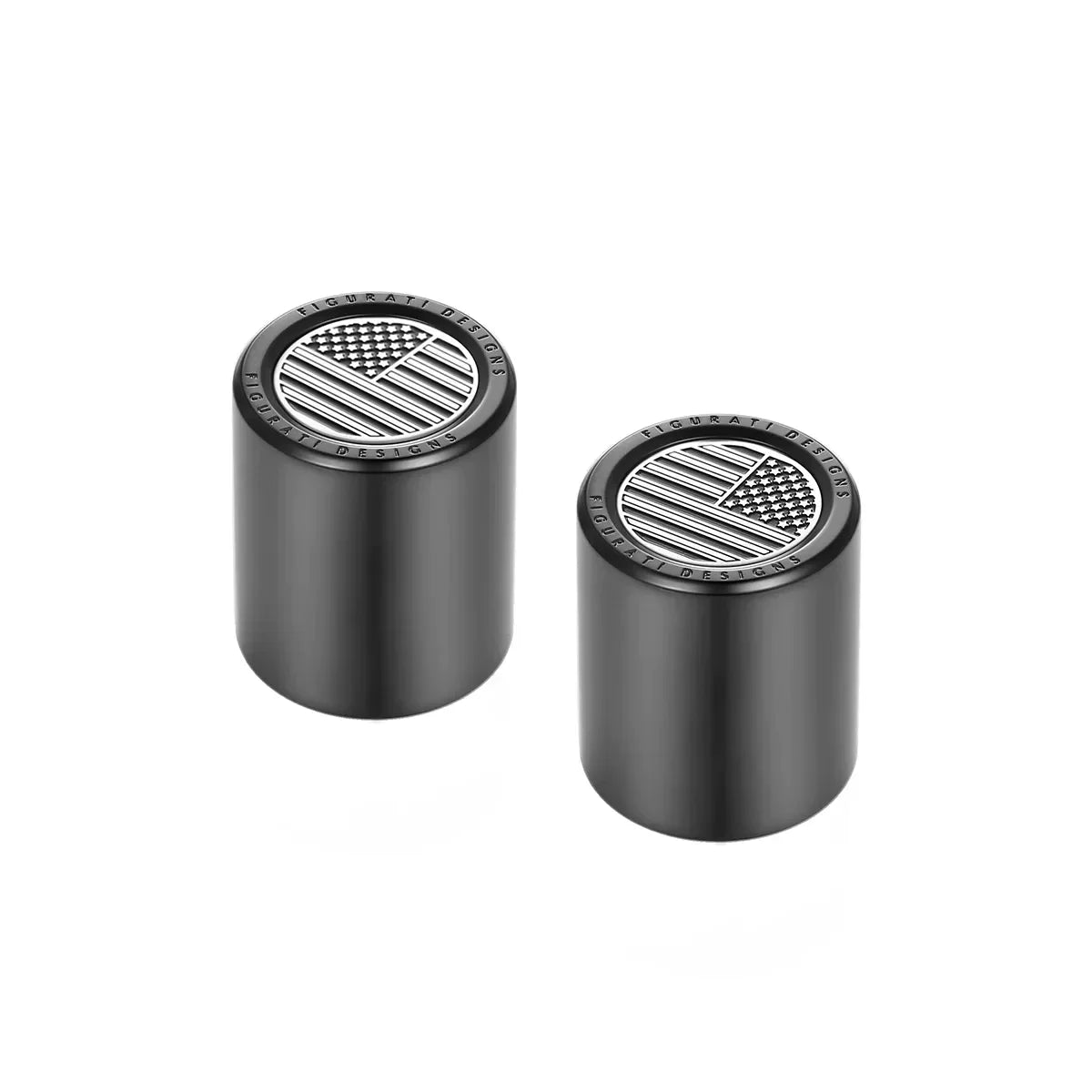 Harley-Davidson Stainless-Steel Black American Flag Docking Covers - image 2