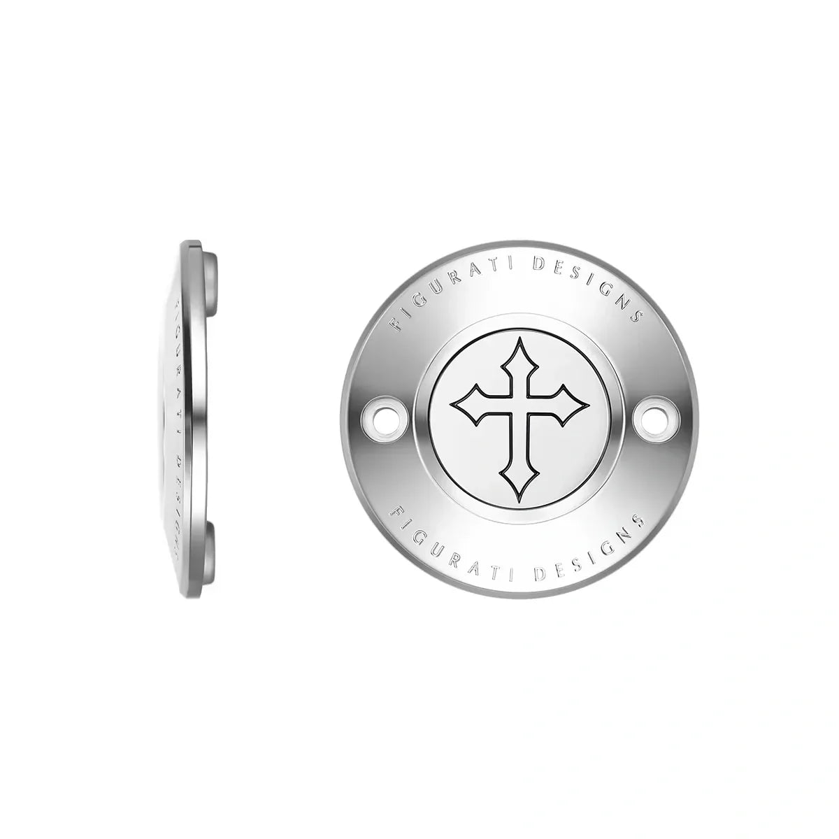 Harley-Davidson Stainless-Steel Cross M8 Timing Cover - image 1