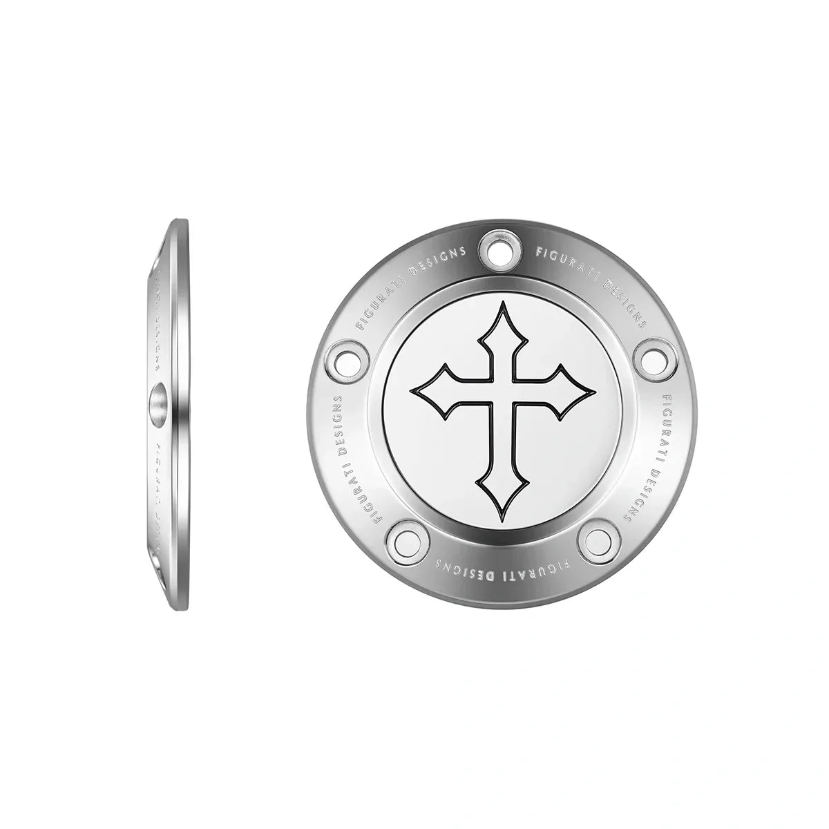 Harley-Davidson Stainless-Steel Cross Twin Cam Timing Cover - image 1