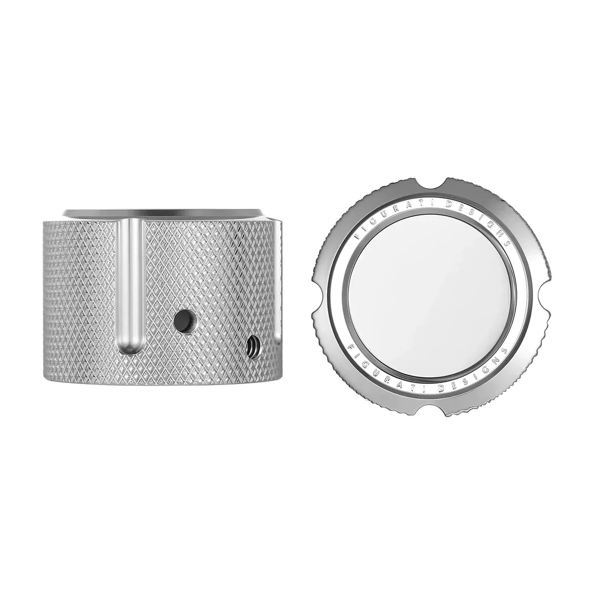 Harley-Davidson Stainless-Steel Custom Front Axle Nut Covers - Full Color - image 1