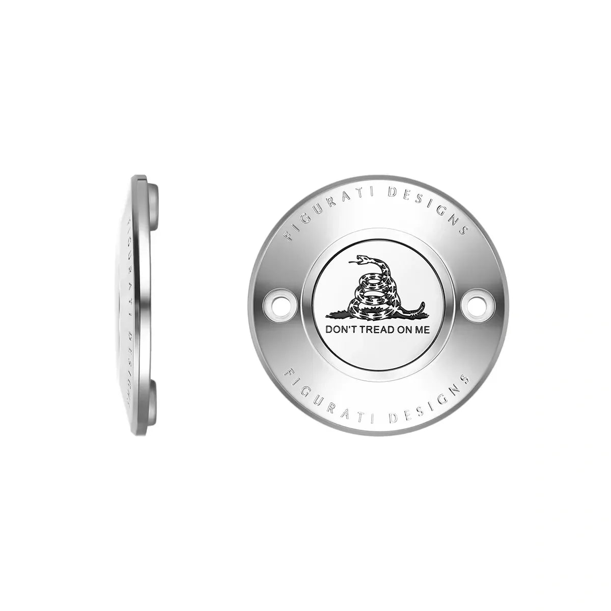 Harley-Davidson Stainless-Steel Don’t Tread on Me M8 Timing Cover - image 1