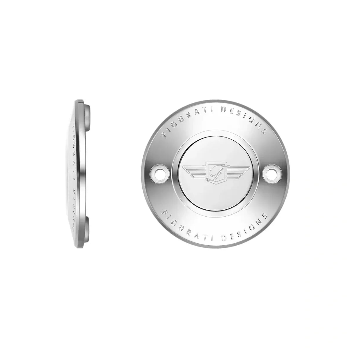 Harley-Davidson Stainless-Steel Figurati Designs Logo M8 Timing Cover - image 1