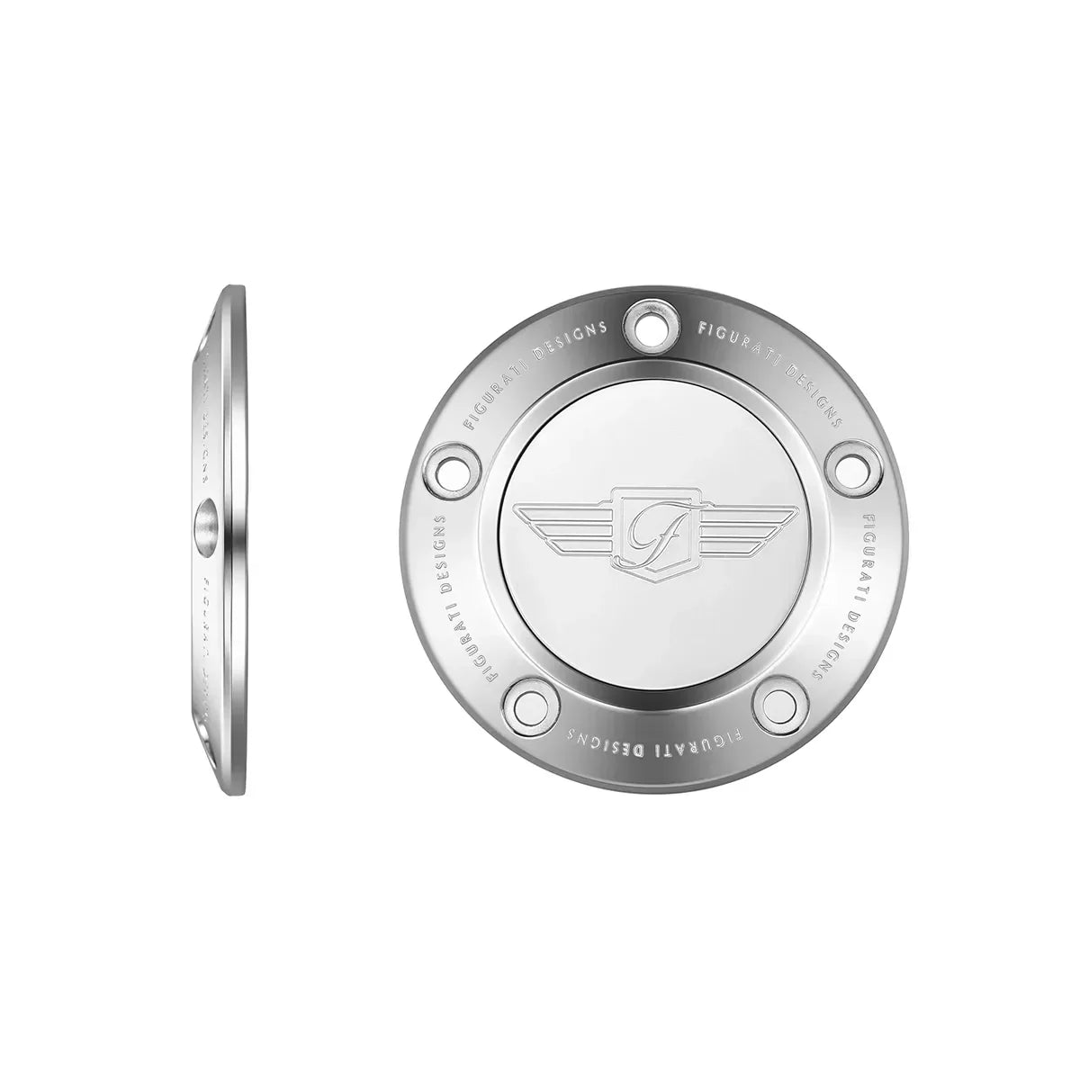 Harley-Davidson Stainless-Steel Figurati Designs Logo Twin Cam Timing Cover - image 1