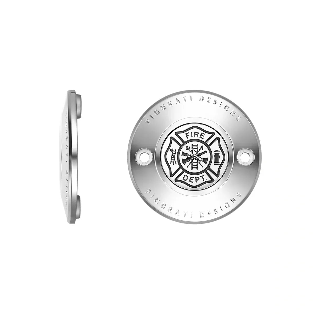 Harley-Davidson Stainless-Steel Maltese Cross - FIRE M8 Timing Cover - image 1
