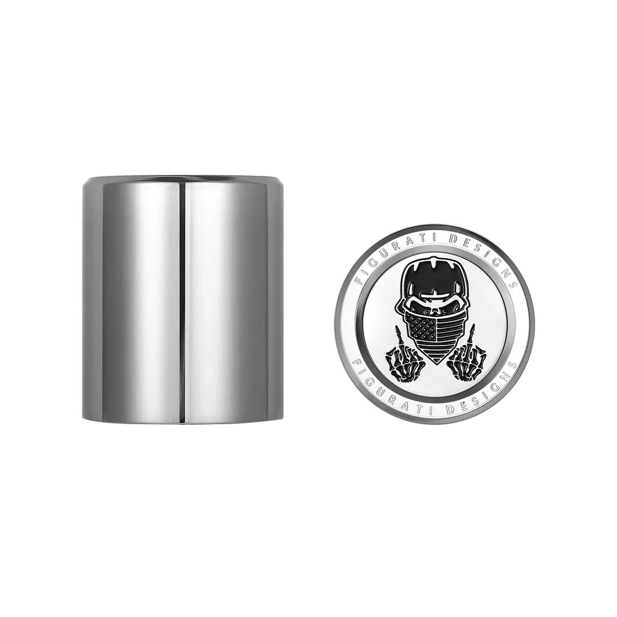 Harley-Davidson Stainless-Steel Masked Skull Docking Hardware - image 1