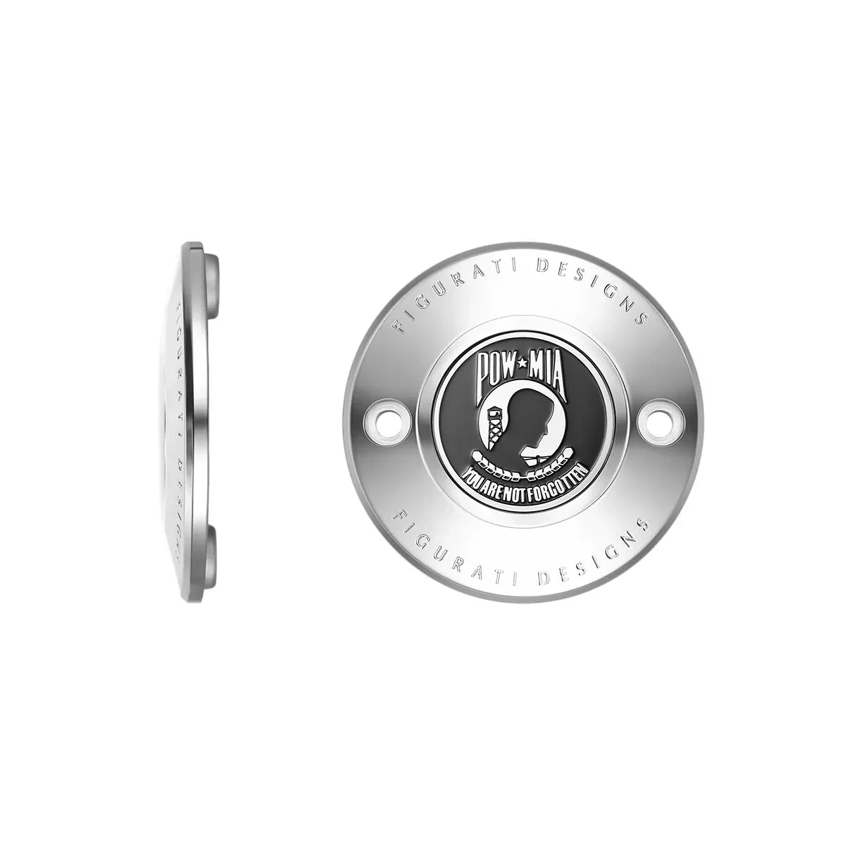 Harley-Davidson Stainless-Steel POW MIA M8 Timing Cover - image 1