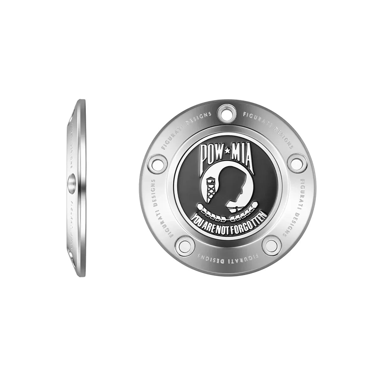 Harley-Davidson Stainless-Steel POW MIA Twin Cam Timing Cover - image 1