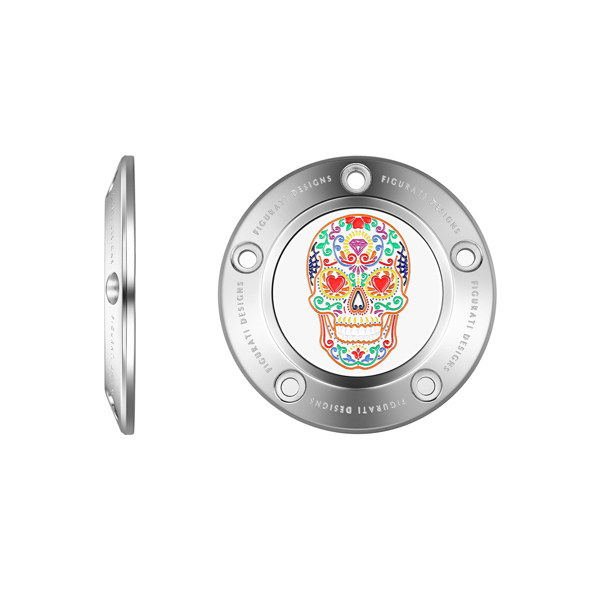 Harley-Davidson Stainless-Steel Sugar Skull Twin Cam Timing Cover - image 1