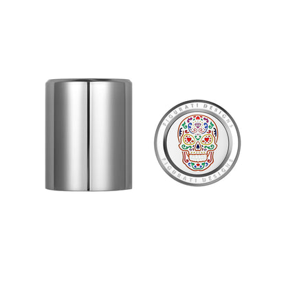 Harley-Davidson Stainless-Steel Sugar Skulls Docking Covers - image 1