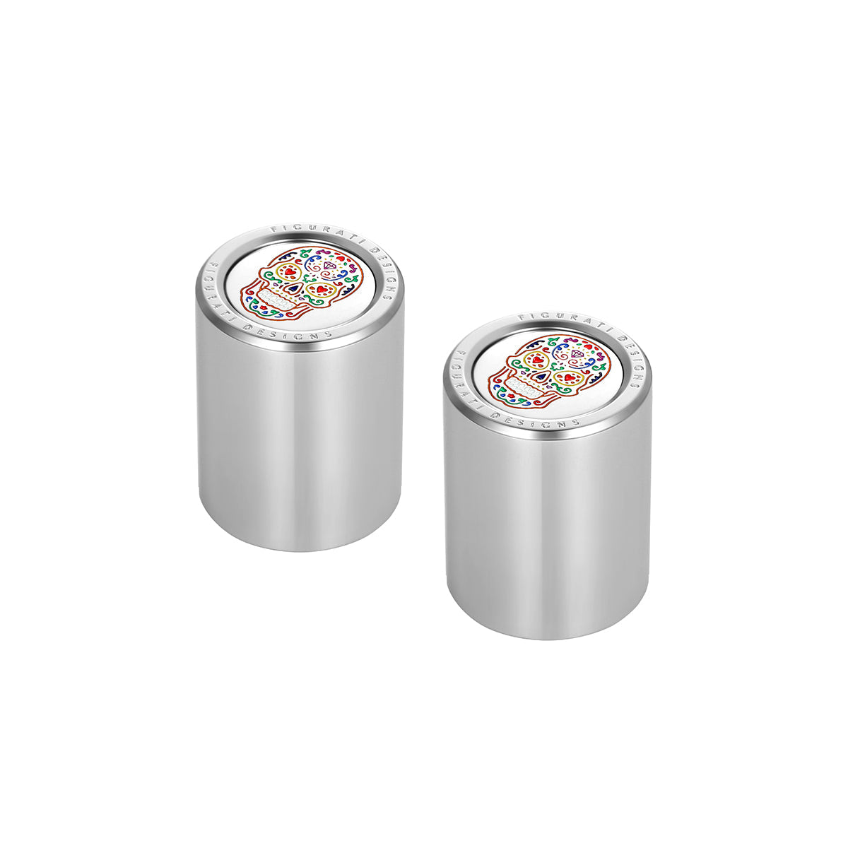 Harley-Davidson Stainless-Steel Sugar Skulls Docking Covers - image 2