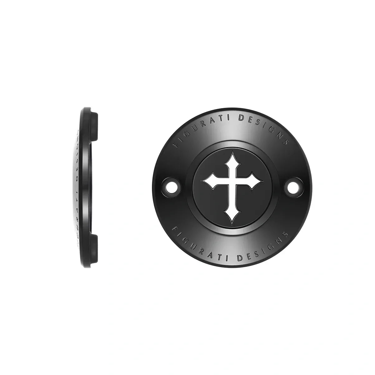 Harley-Davidson Stainless-Steel in Black Cross M8 Timing Cover - image 1