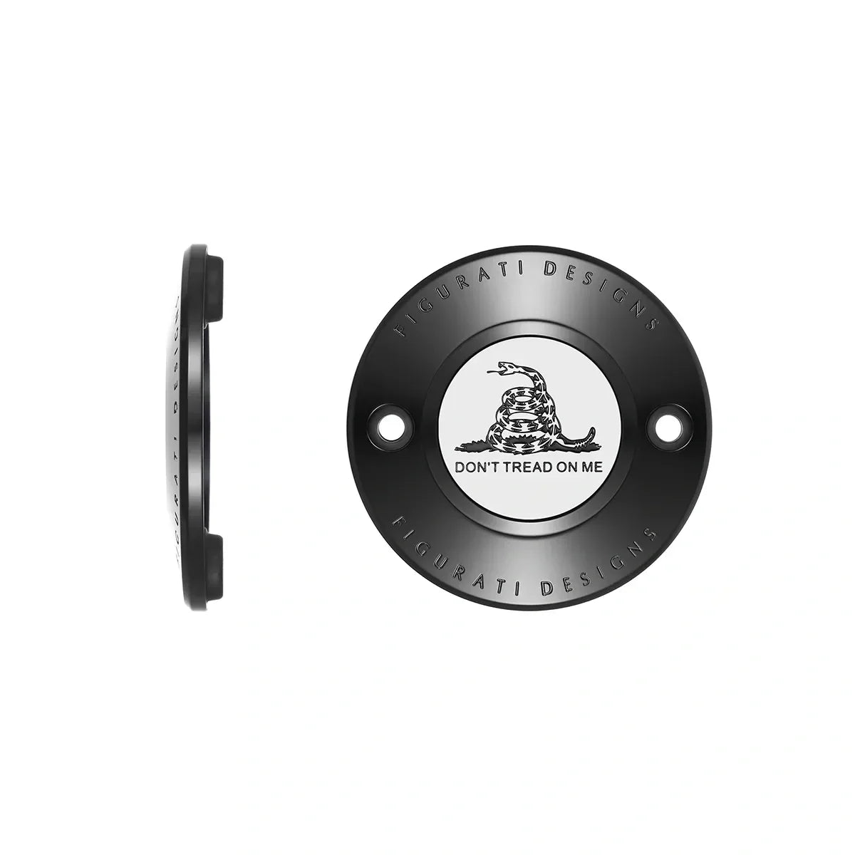 Harley-Davidson Stainless-Steel in Black Don’t Tread on Me M8 Timing Cover - image 1