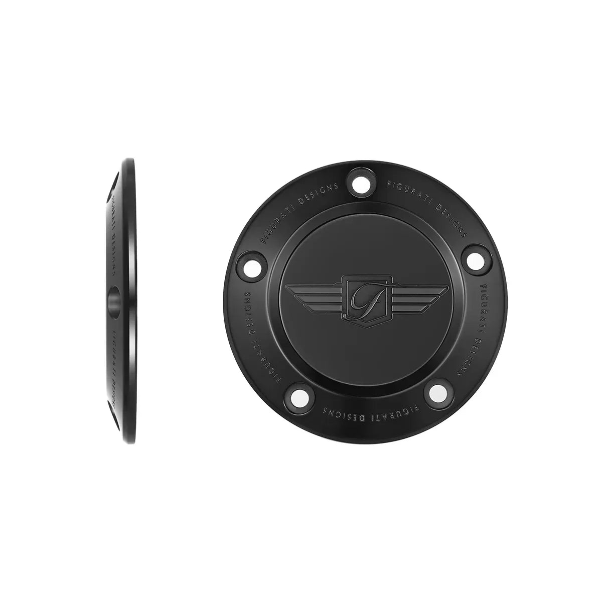 Harley-Davidson Stainless-Steel in Black Figurati Designs Logo Twin Cam Timing Cover - image 1