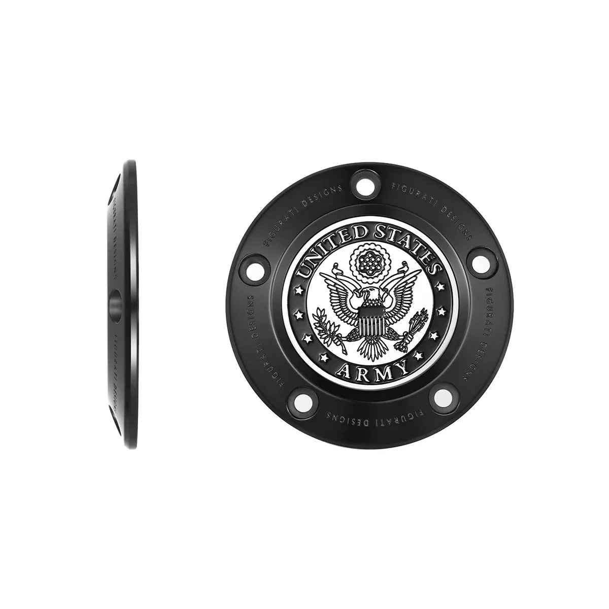 Harley-Davidson Stainless-Steel in Black Officially Licensed US Army Twin Cam Timing Cover - image 1