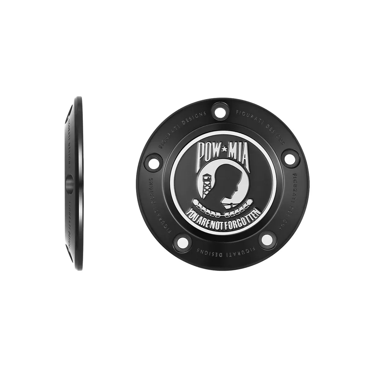 Harley-Davidson Stainless-Steel in Black POW MIA Twin Cam Timing Cover - image 1